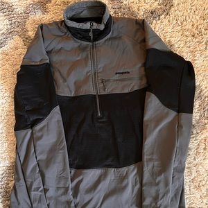 Patagonia Waffle Print 3/4 zip up